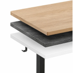Elektrický rám stola s nastavením výšky 72–118 cm, doska do 160 cm, čierny, ModernHome